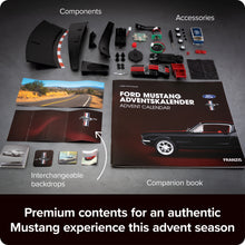 Load image into Gallery viewer, FRANZIS Ford Mustang Advent Calendar — 1967 Fastback 1:43 Model Kit with V8 Sound Base, A2 Poster & 52-Page Book