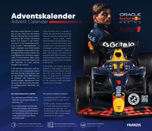 Load image into Gallery viewer, FRANZIS Oracle Red Bull Racing Advent Calendar — RB21 1:43 Metal Model Kit with Engine Sound Base & 52-Page Book