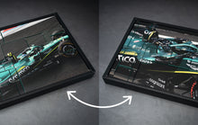 Load image into Gallery viewer, FRANZIS Aston Martin Aramco F1 Advent Calendar — AMR25 1:43 Model Kit with Engine Sound Base, A2 Poster & 52-Page Book