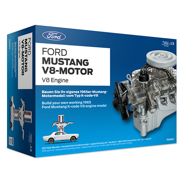 1965 Ford Mustang V8 Model Engine Kit With Collector's Handbook