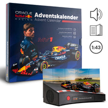 Load image into Gallery viewer, FRANZIS Oracle Red Bull Racing Advent Calendar — RB21 1:43 Metal Model Kit with Engine Sound Base &amp; 52-Page Book
