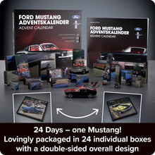 Load image into Gallery viewer, FRANZIS Ford Mustang Advent Calendar — 1967 Fastback 1:43 Model Kit with V8 Sound Base, A2 Poster &amp; 52-Page Book
