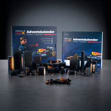 Load image into Gallery viewer, FRANZIS Oracle Red Bull Racing Advent Calendar — RB21 1:43 Metal Model Kit with Engine Sound Base &amp; 52-Page Book

