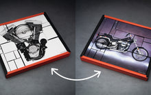 Load image into Gallery viewer, Franzis Harley-Davidson Advent Calendar — 1984 FXST Softail 1:18 Model Kit with V2 Sound Module &amp; 52-Page Book

