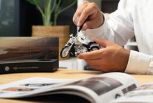 Load image into Gallery viewer, Franzis Harley-Davidson Advent Calendar — 1984 FXST Softail 1:18 Model Kit with V2 Sound Module &amp; 52-Page Book
