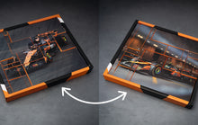Load image into Gallery viewer, Franzis McLaren Racing Advent Calendar — MCL39 1:43 F1 Model Kit with Engine Sound Base, A2 Poster &amp; 52-Page Book

