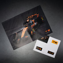 Load image into Gallery viewer, Franzis McLaren Racing Advent Calendar — MCL39 1:43 F1 Model Kit with Engine Sound Base, A2 Poster &amp; 52-Page Book
