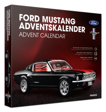 Load image into Gallery viewer, FRANZIS Ford Mustang Advent Calendar — 1967 Fastback 1:43 Model Kit with V8 Sound Base, A2 Poster &amp; 52-Page Book
