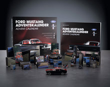 Load image into Gallery viewer, FRANZIS Ford Mustang Advent Calendar — 1967 Fastback 1:43 Model Kit with V8 Sound Base, A2 Poster &amp; 52-Page Book
