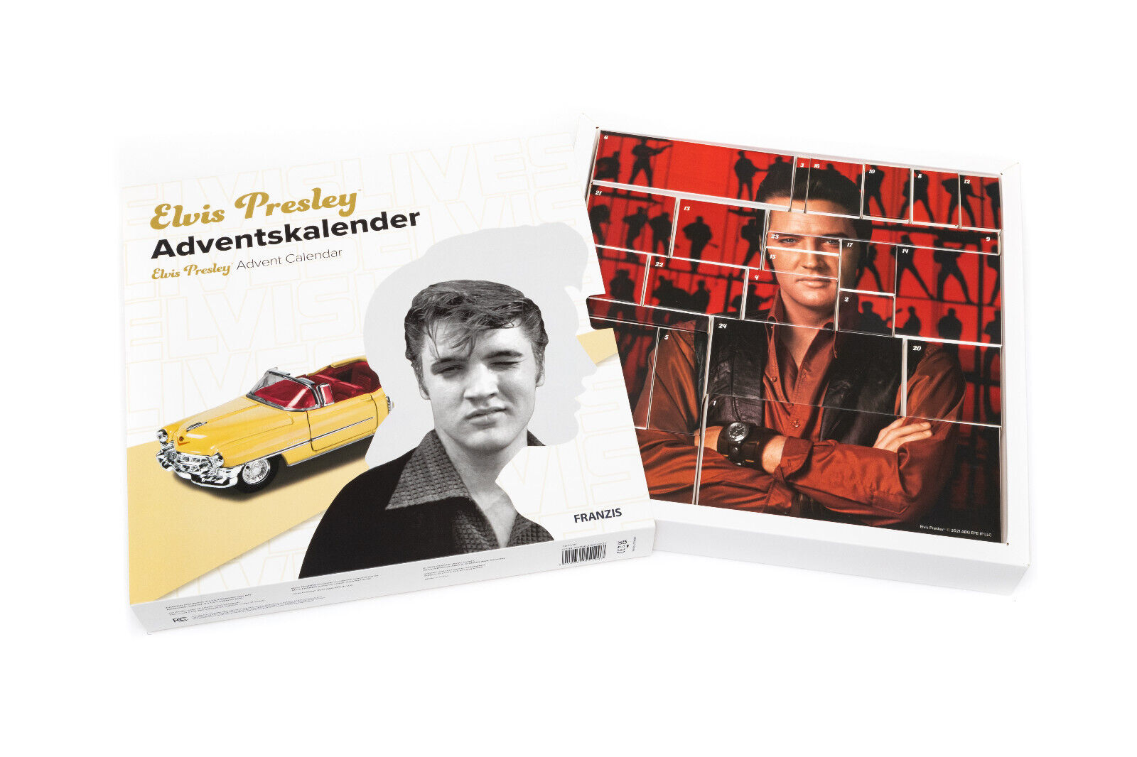 Elvis Presley Advent Calendar with 1953 Cadillac Eldorado Model, and M