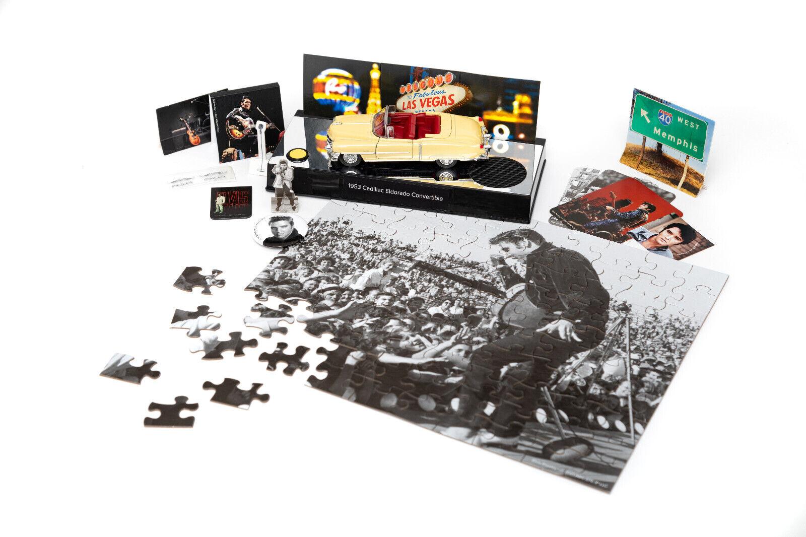 Elvis Presley Advent Calendar with 1953 Cadillac Eldorado Model, and M